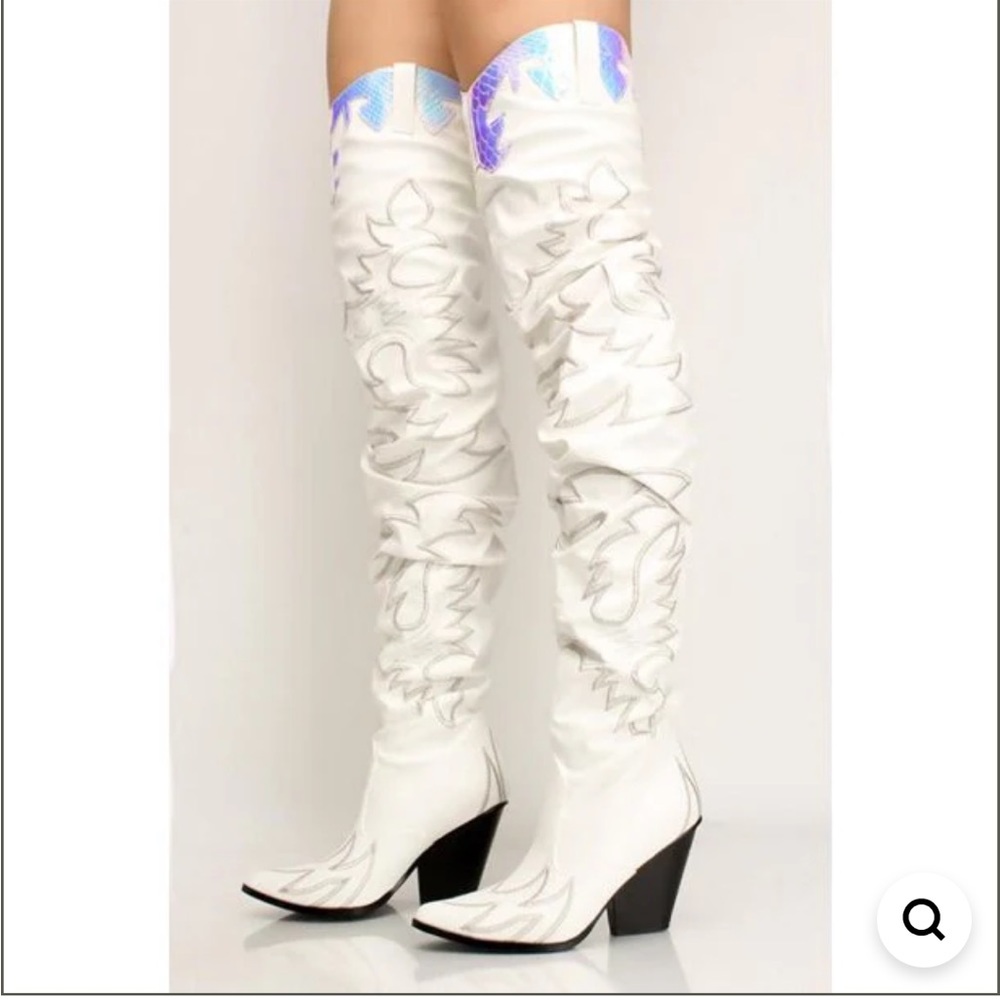 CAPE ROBBIN KELSEY 21 OVER THE KNEE WESTERN COWBOY COUNTRY BOOTS. SIZE 7.5 NWOT